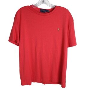 Polo Ralph Lauren Men's Classic Fit Red T-Shirt Pony Logo Short Sleeve‎